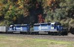 Helpers Push a Westbound Intermodal Train up the Grade